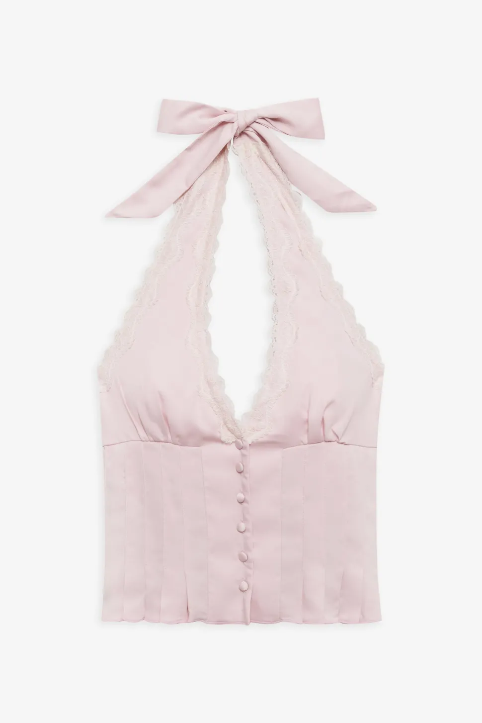 Angeline Satin Halter Top