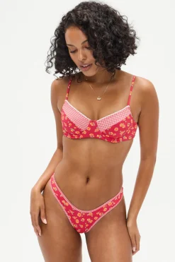 Autumn Floral Underwire Bikini Top