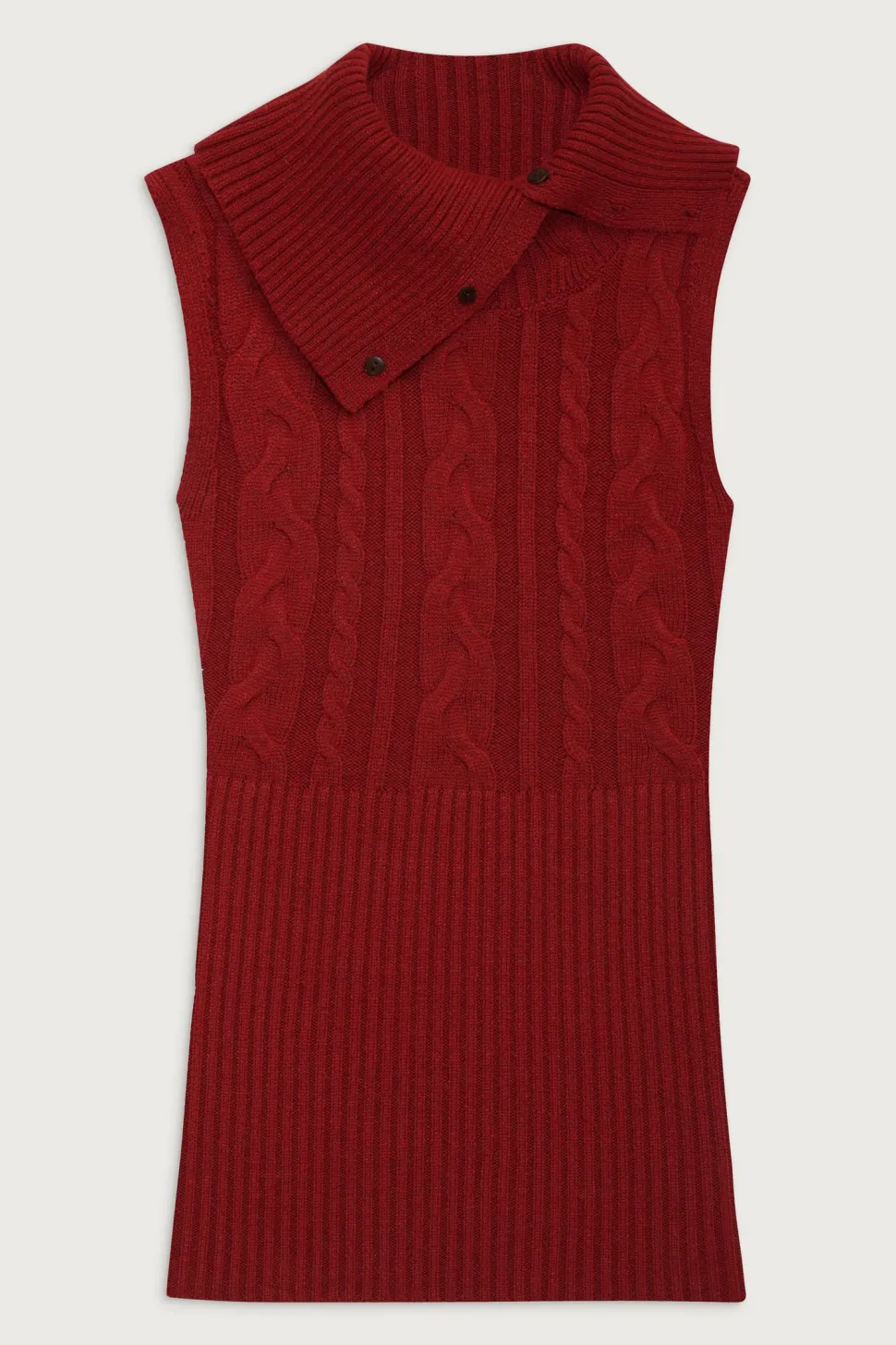 Axel Cable Cloud Knit Sleeveless Sweater