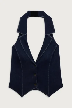 Charly Denim Halter Top