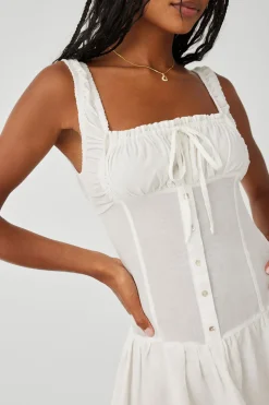 Christa Ruffle Mini Dress
