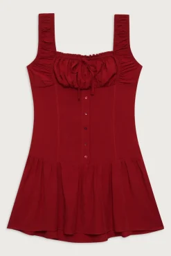 Christa Ruffle Mini Dress
