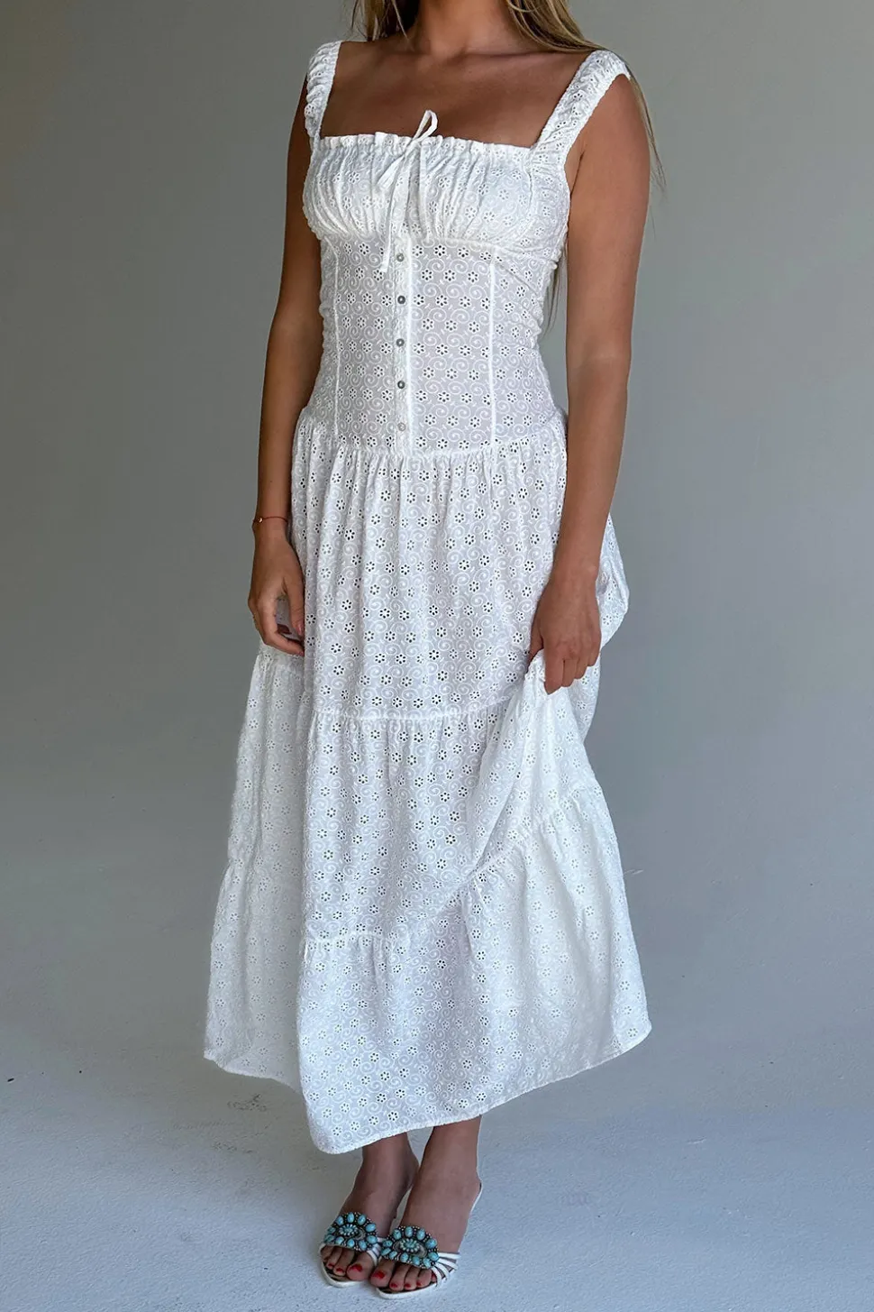Christabelle Eyelet Maxi Dress