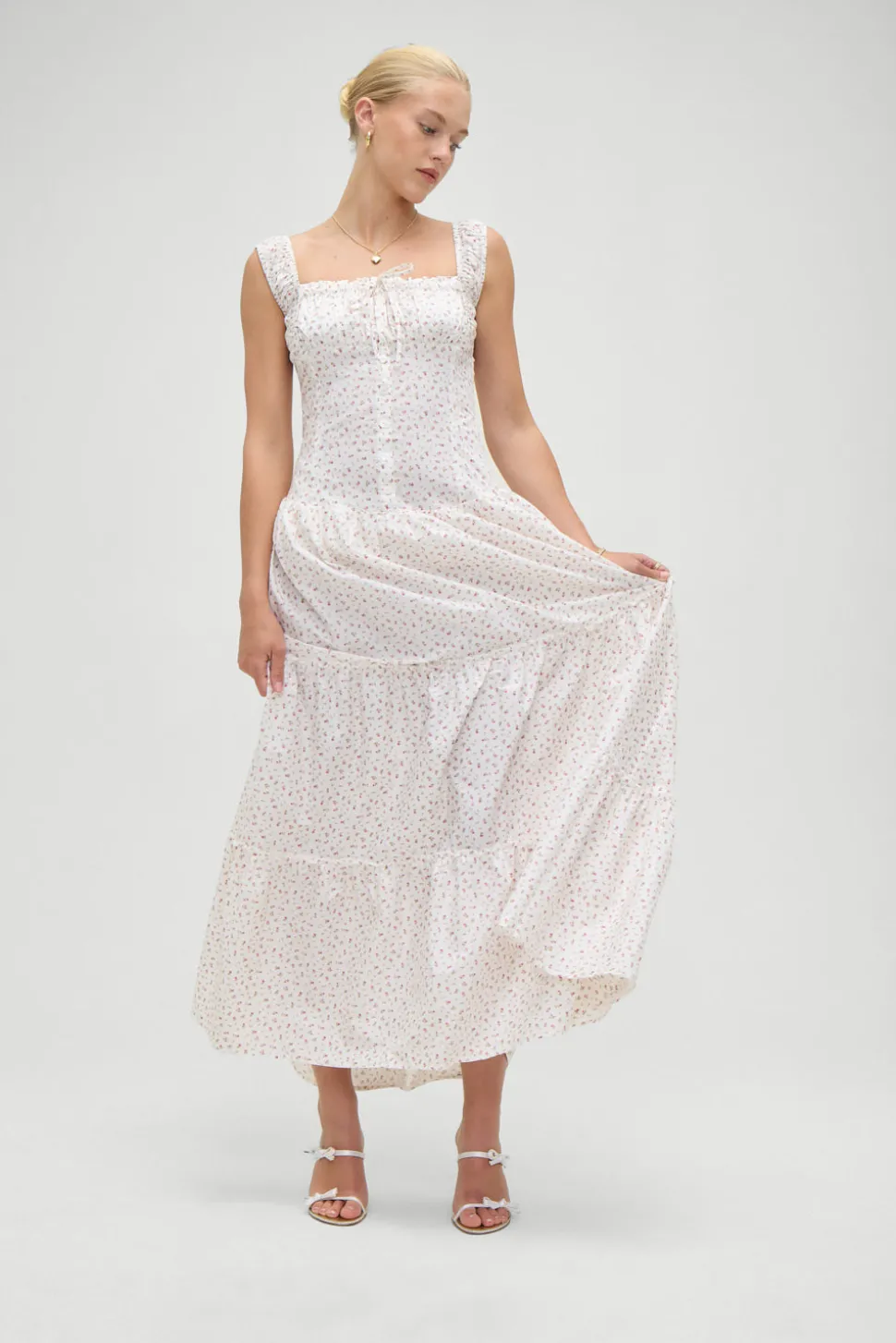 Christabelle Floral Ruffle Maxi Dress