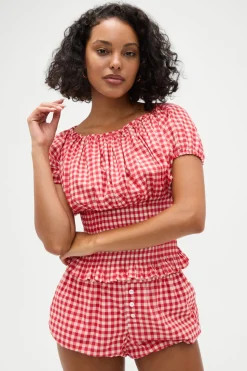 Cider Gingham Blouse