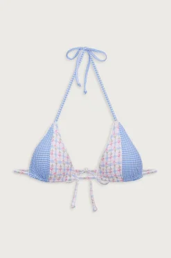 Coastal Micro Floral Bikini Top