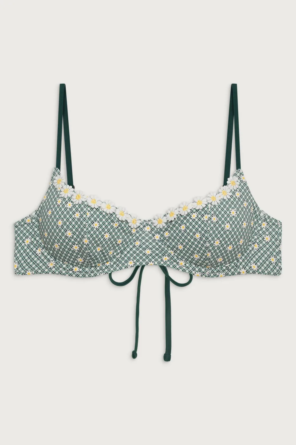 Cola Underwire Gingham Bikini Top