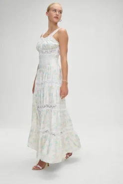 Dakota Floral Satin Maxi Dress