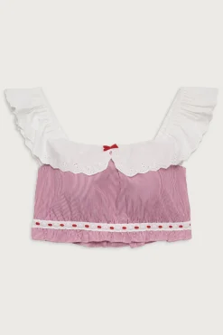 Darling Striped Cropped Shirt