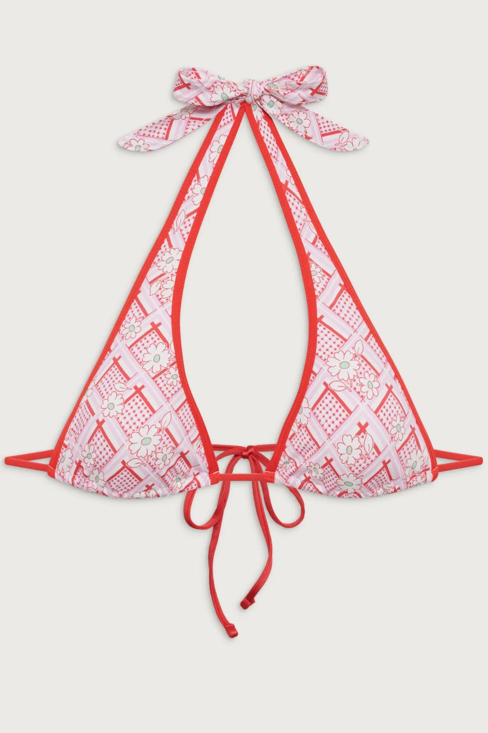 Diana Halter Floral Bikini Top