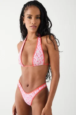 Diana Halter Floral Bikini Top