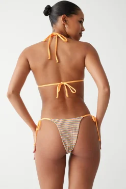 Divine Striped Skimpy Bikini Bottom