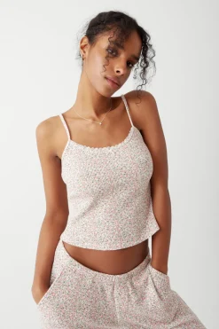 Farmhouse Floral Waffle Camisole