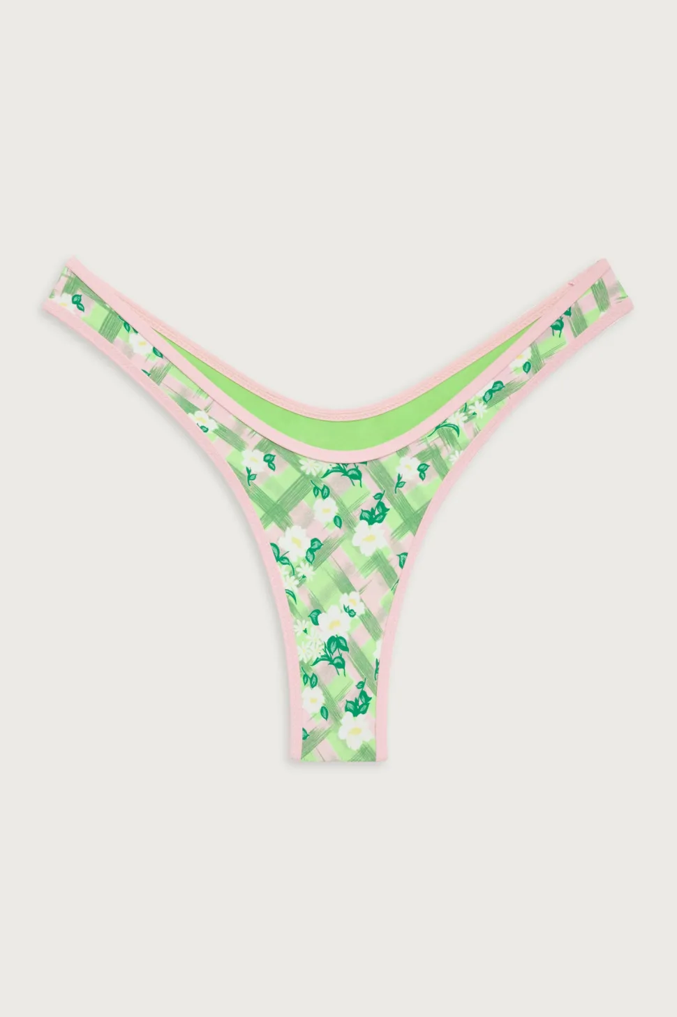 Full Moon Plaid Micro Bikini Bottom