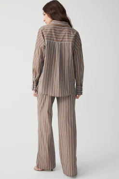 Griffin Striped Button Up Shirt
