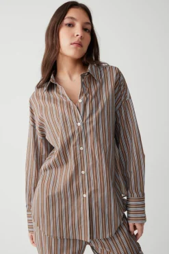 Griffin Striped Button Up Shirt