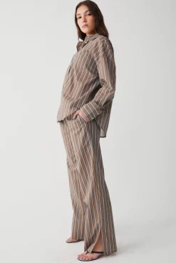 Griffin Striped Button Up Shirt