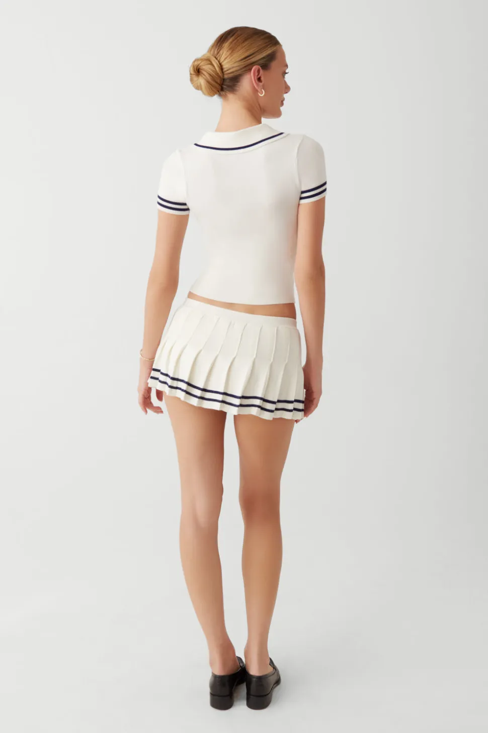 Honeymoon Knit Pleated Skort