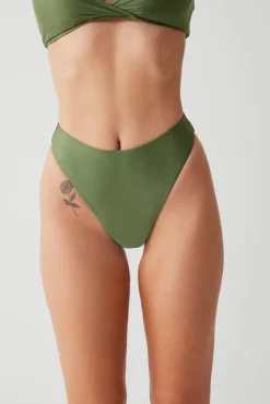 Laura High Waist Cheeky Bikini Bottom