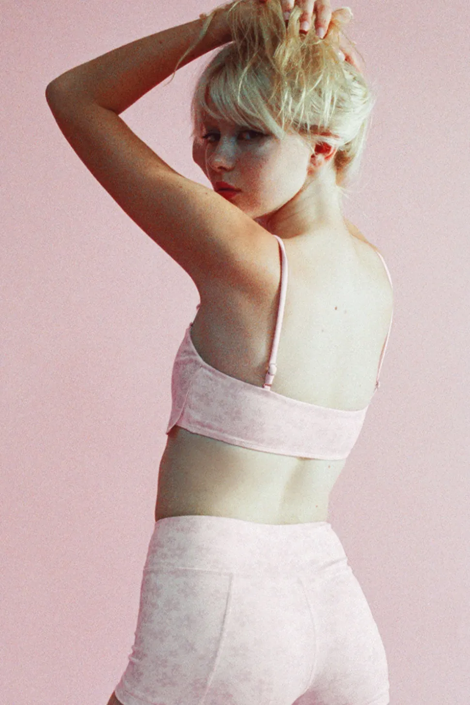 Lydia Asymmetrical Floral Sports Bra