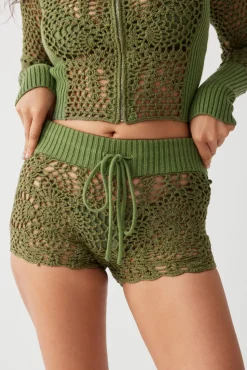 Lyla Crochet Mini Short