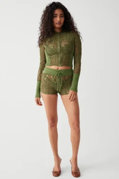 Lyla Crochet Zip Up Hoodie