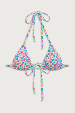 Nick Floral Triangle Bikini Top