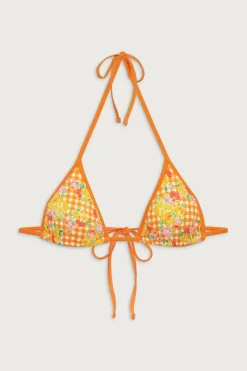 Nick Floral Triangle Bikini Top
