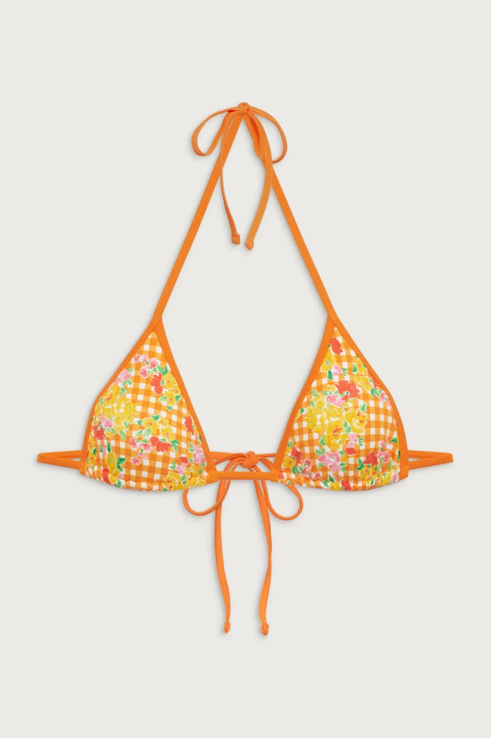 Nick Floral Triangle Bikini Top