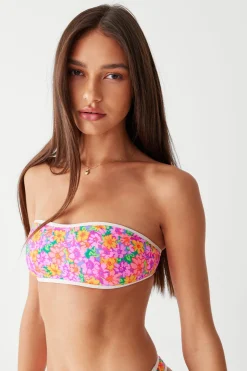 Rosabella Floral Bandeau Bikini Top