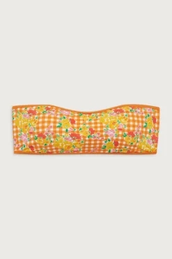 Rosabella Floral Bandeau Bikini Top