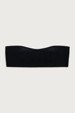 Rosabella Ribbed Bandeau Bikini Top
