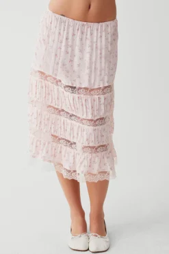 Solstice Floral Midi Skirt
