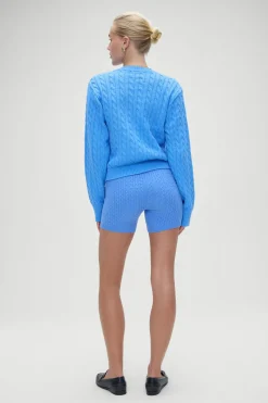 Varsity Cable Knit Sweater