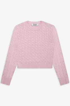 Varsity Cable Knit Sweater