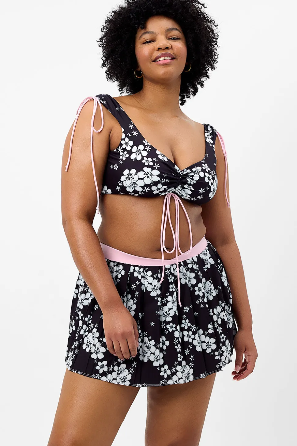 Windy Floral Tennis Skirt