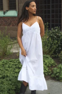 X DJERF AVENUE Airy Poplin Midi Dress