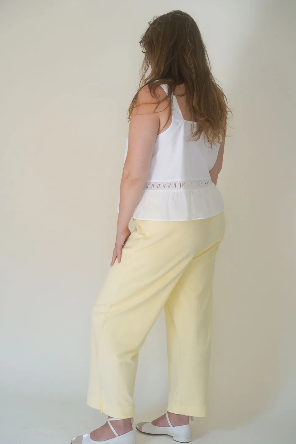 X DJERF AVENUE Airy Poplin Buttoned Top