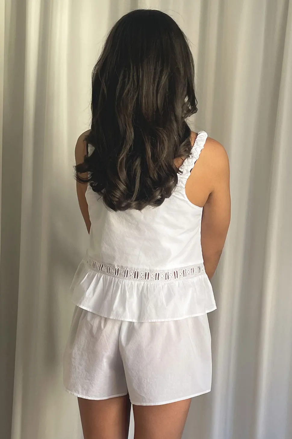 X DJERF AVENUE Airy Poplin Mini Shorts